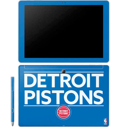 NBA Detroit Pistons Standard - Blue Galaxy Book 12in Skin